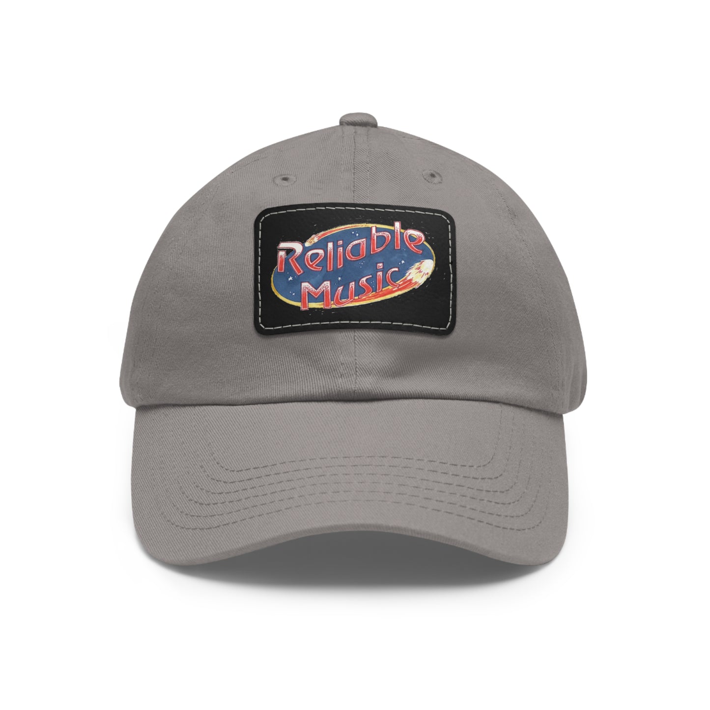 Dad Hat with Leather Patch (Rectangle)