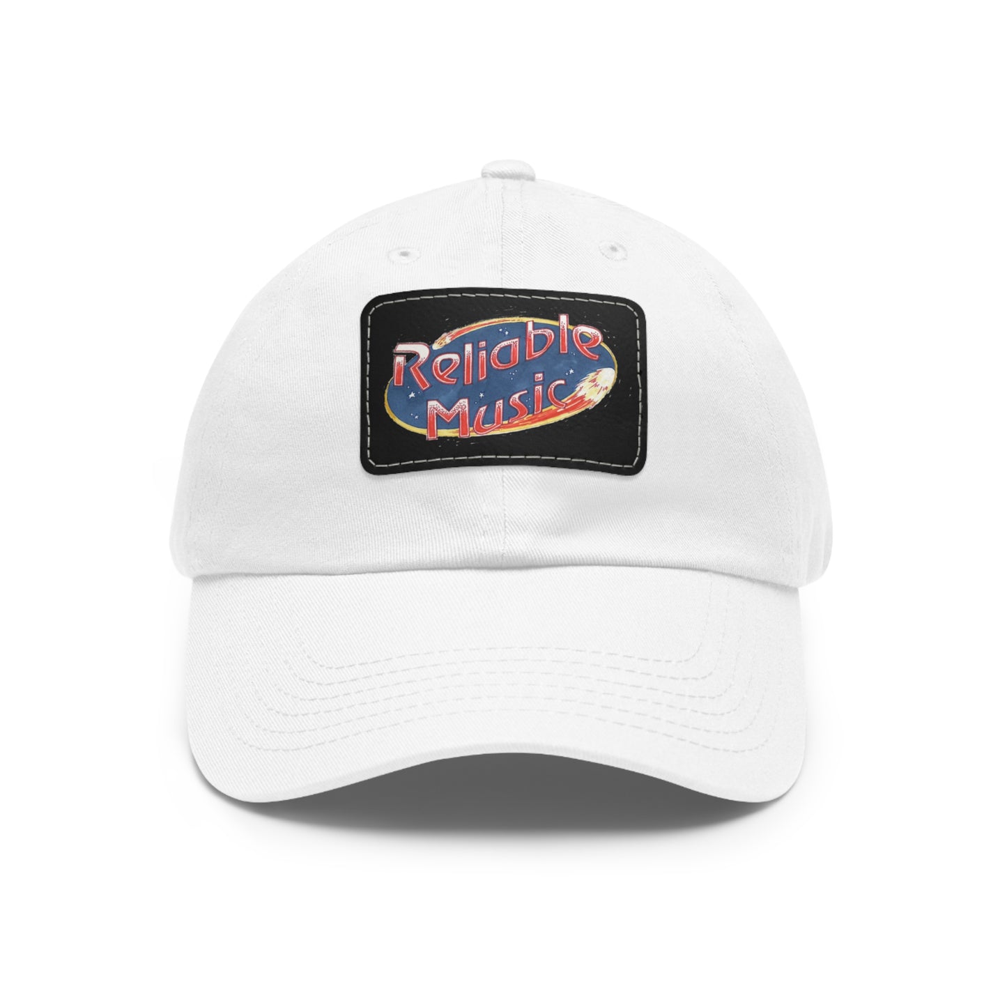 Dad Hat with Leather Patch (Rectangle)