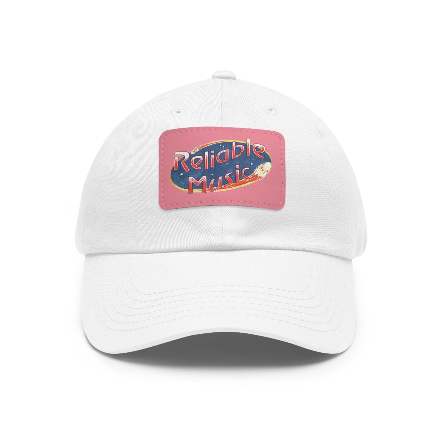 Dad Hat with Leather Patch (Rectangle)